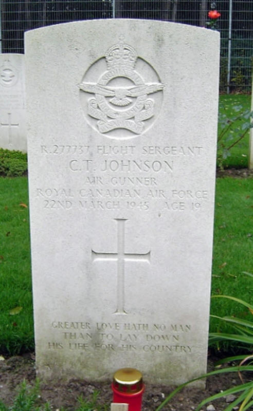 F/Sgt Clifford Theodore Johnson<br/><br /><br />died March 22nd, 1945